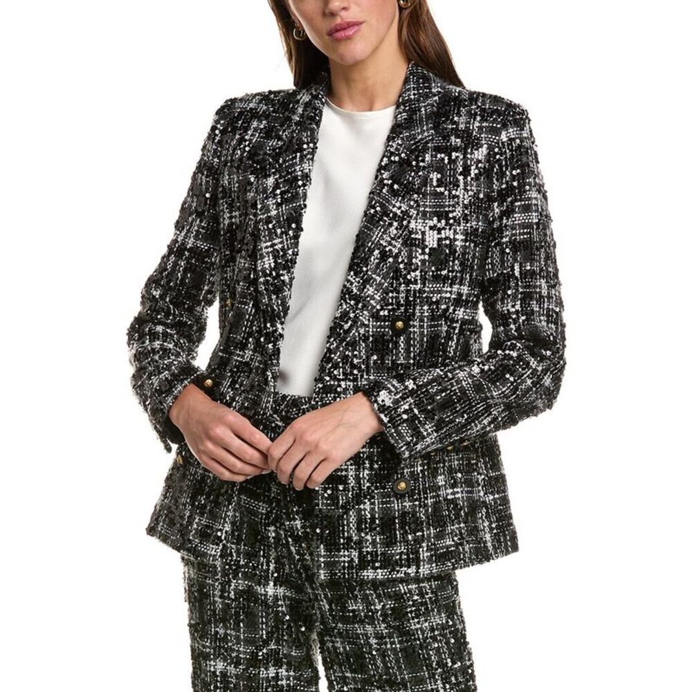 L’Agence Womens  Colin Double Breasted Blazer